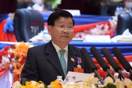 Le secrétaire général du PPRL et président du Laos Thongloun Sisoulith. Photo: VNA