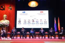 Délégués au 2e Forum Vietnam-Australie à Hanoï. Photo: VNA
