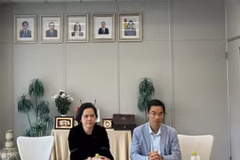 La consule générale du Vietnam à Fukuoka Vu Chi Mai et le directeur adjoint du Centre national d'innovation du Vietnam (NIC) Do Tien Thinh. Photo: VNA