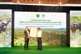 Le parc national de Cat Tien rejoint officiellement la Liste verte de l'UICN. Photo: WWF
