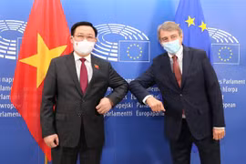 Le président de l’Assemblée nationale s’entretient avec le président du Parlement européen