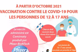 La vaccination contre le COVID-19 pour les personnes de 12 à 17 ans 