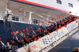 Le bateau de la jeunesse ASEAN-Japon arrive à Ho Chi Minh-Ville