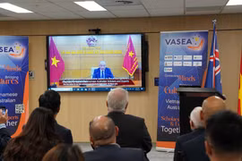 Premier congrès de l'Association vietnamienne des intellectuels et experts en Australie. Photo: VNA
