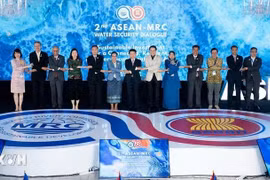 Des délégués de l'ASEAN et du MRC. Photo : VNA