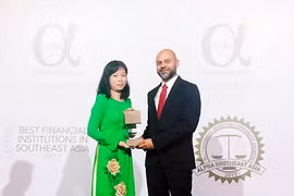 Vietcombank élue "Meilleure banque du Vietnam 2017" par Alpha SEA