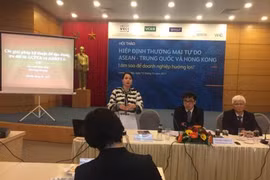 Colloque sur l’accord de libre-échange ASEAN-Chine et ASEAN-Hong Kong (Chine)