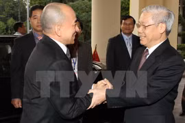 Le secrétaire général Nguyên Phu Trong au Cambodge pour une visite historique