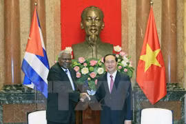 Le président Tran Dai Quang reçoit le président de l’AN cubaine