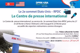 Le Centre de presse international au service du 2e sommet Etats-Unis – RPDC 
