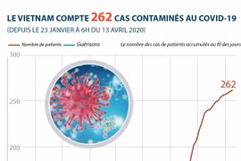 Le Vietnam compte 262 cas contaminés au COVID-19
