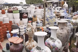 Ancien marché de la céramique sur les terres de Thang Long