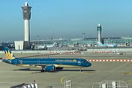 Vietnam Airlines exploite le premier vol pilote transportant des visiteurs étrangers à Da Nang