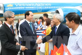 Le président Tran Dai Quang en visite officielle à Cuba