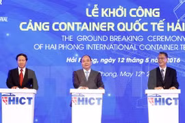 Le PM lance la construction du port international à conteneurs de Hai Phong