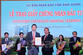 Binh Duong: 695 millions de dollars d'investissements depuis début 2016