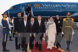 Truong Tan Sang entame sa visite d’Etat en Iran