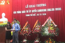 Huê : inauguration de l’Office des épreuves éducatives procuratoire de Cambridge English