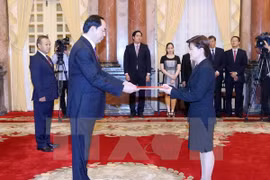 Tran Dai Quang reçoit de nouveaux ambassadeurs