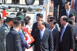 Le Premier ministre Nguyên Xuân Phuc arrive à Nagoya 