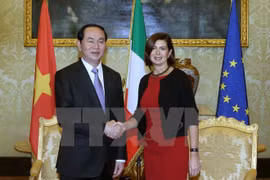 Tran Dai Quang rencontre les dirigeants du Parlement italien