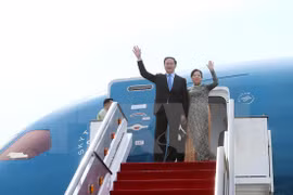 Le président Tran Dai Quang quitte Brunei pour Singapour