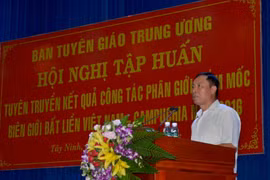 Tay Ninh : réunion sur le bornage des frontières Vietnam-Cambodge