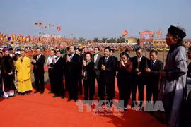 La vice-présidente Nguyen Thi Doan participe à la Fête des Labours à Ha Nam