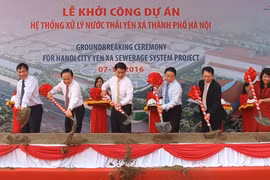 Hanoï : mise en chantier du plus grand système de traitement des eaux usées du Vietnam