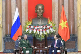 Le président Tran Dai Quang reçoit le ministre russe de la Défense