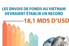Les envois de fonds au Vietnam devraient établir un record 