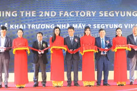Inauguration de la deuxième usine de la compagnie sud-coréenne Segyung Vina à Bac Ninh