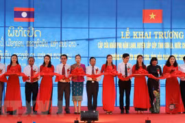 Ouverture de la paire de portes frontalières internationales Nam Lanh – Muong Po