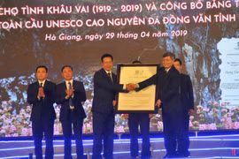 Deuxième consécration mondiale du géoparc mondial de Dông Van