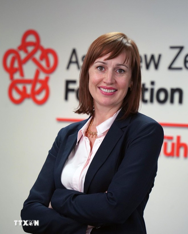 Suzannah Jessep, directrice générale de la Fondation Asie-Nouvelle-Zélande. Phôt : VNA 2-8051.jpg