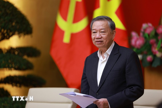 Le secrétaire général du Comité central du Parti communiste du Vietnam TÎ Lùm. Photo : VNA 2.jpg