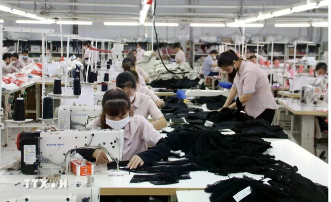 Une entreprise privée de vêtements au Vietnam. Photo : VNA 3.jpg