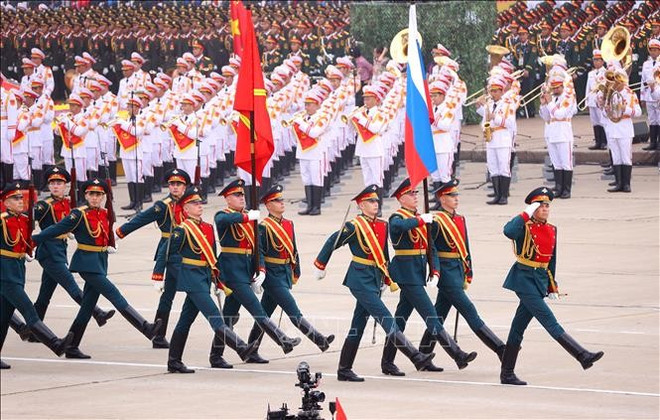 La délégation des forces armées de la Fédération de Russie. Photo : VNA 1-3768.jpg