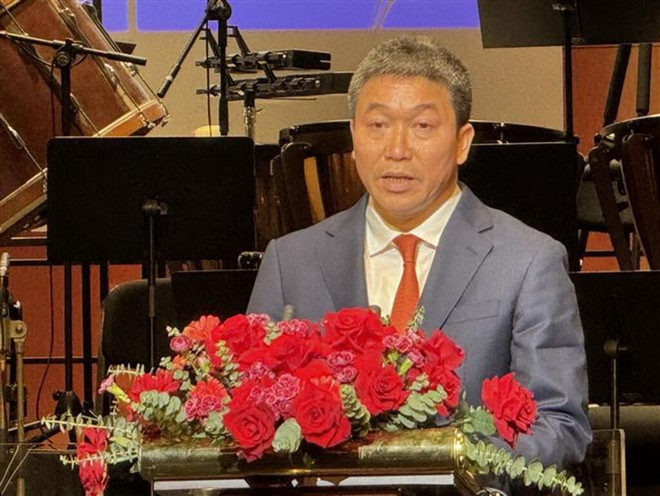 Le président de l’Union des organisations d’amitié du Vietnam, Phan Anh Son. Photo : VNA 2.jpg