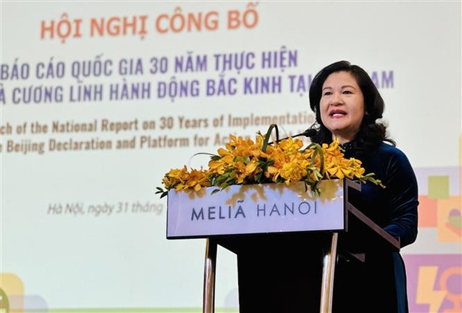La vice-ministre de l’Intérieur, Nguyên Thi Hà. Photo : VNA 3.jpg