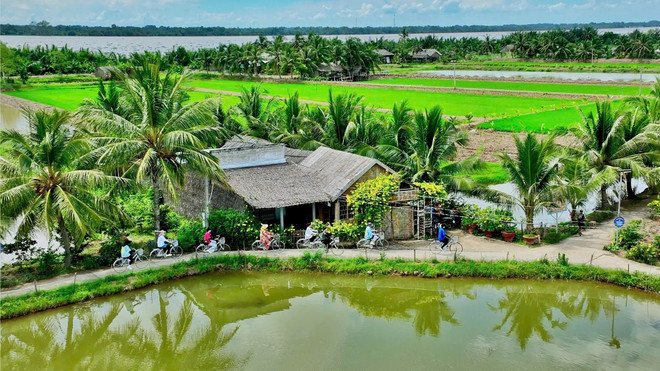 Espace vert sur le site touristique communautaire de Con Chim (Chau Thanh, Tra Vinh). Photo : VNA 1-9294.jpg