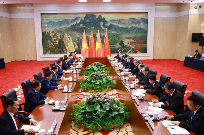 Lors de l'entretien. Photo : VNA 2.jpg