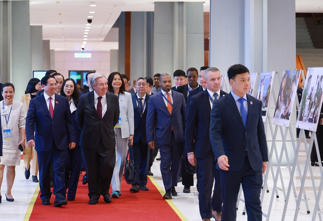 Le Premier ministre Pham Minh Chinh, le secrétaire général des Nations Unies Antonio Guterres, des dirigeants d’États et de gouvernements ainsi que des représentants de plus de 110 pays et de nombreuses organisations internationales et régionales participent à la session. Photo : VNA con-3.jpg