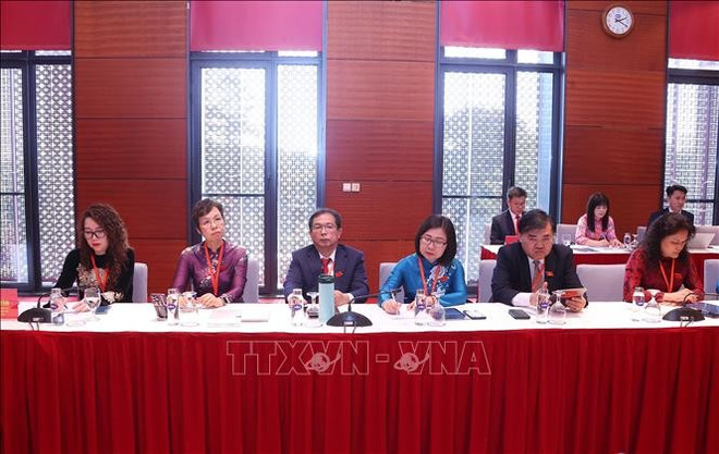Les délégués de l'Agence vietnamienne d'information (VNA) à la séance préparatoire. Photo : VNA ttx.jpg