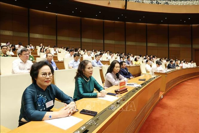 Les délégués à la conférenceà Hanoï. Photo : VNA hiop.jpg