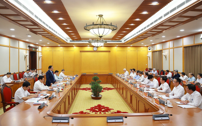 La séance de travail. Photo : VNA chinh-2.jpg