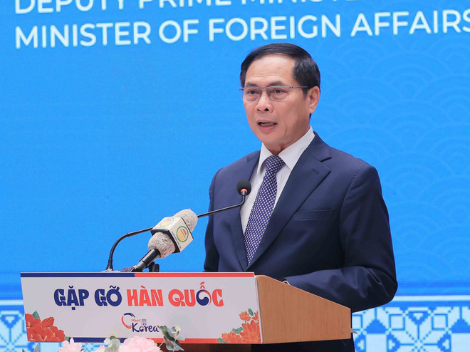 Le vice-Premier ministre et ministre des Affaires étrangères Bui Thanh Son. Photo : VNA son.jpg