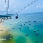 Le téléphérique Hon Thom, le plus long système de câble sous-marin au monde, dans la zone spéciale de Phu Quoc, province d'An Giang (Photo : VNA)