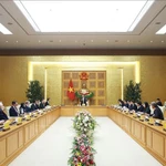 Lors de la rencontre. Photo : VNA