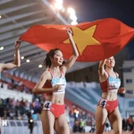 Hoàng Thị Minh Hạnh, Lê Thị Tuyết Mai, Nguyễn Thị Hằng et Nguyễn Thị Ngọc ont brillamment remporté la médaille d’or du relais féminin 4x400 m.